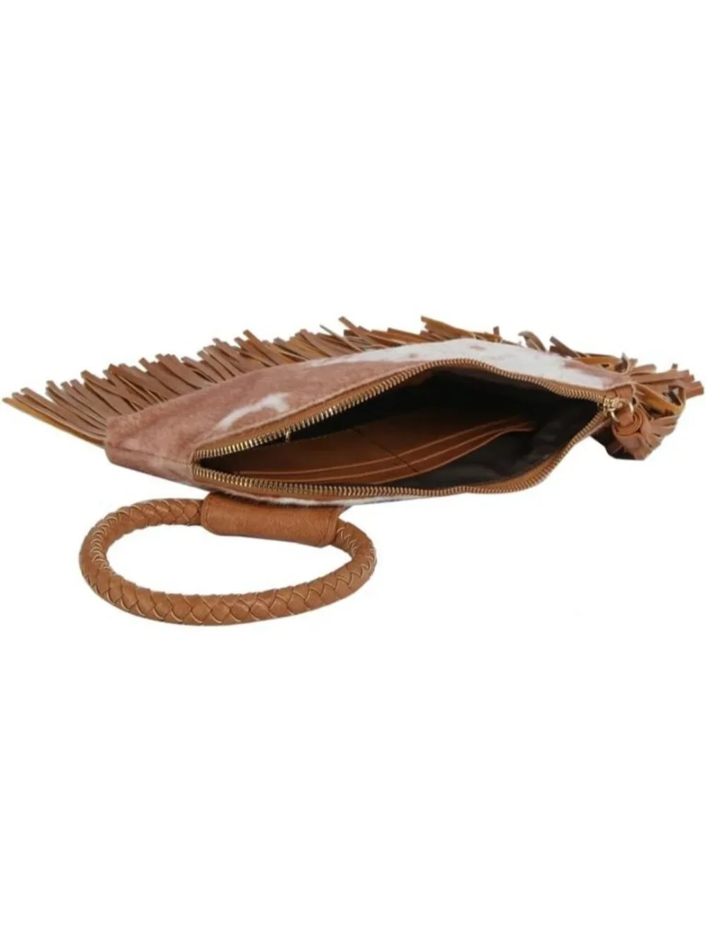 Women's Cow Brown Leather Formal Purse Wristlet Wallet Casual Evening Handbag